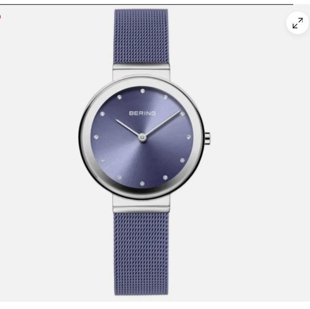 Beauty Bering Women's Watch Classic 10131-909 Lavender Dial Mesh Stainless Steel